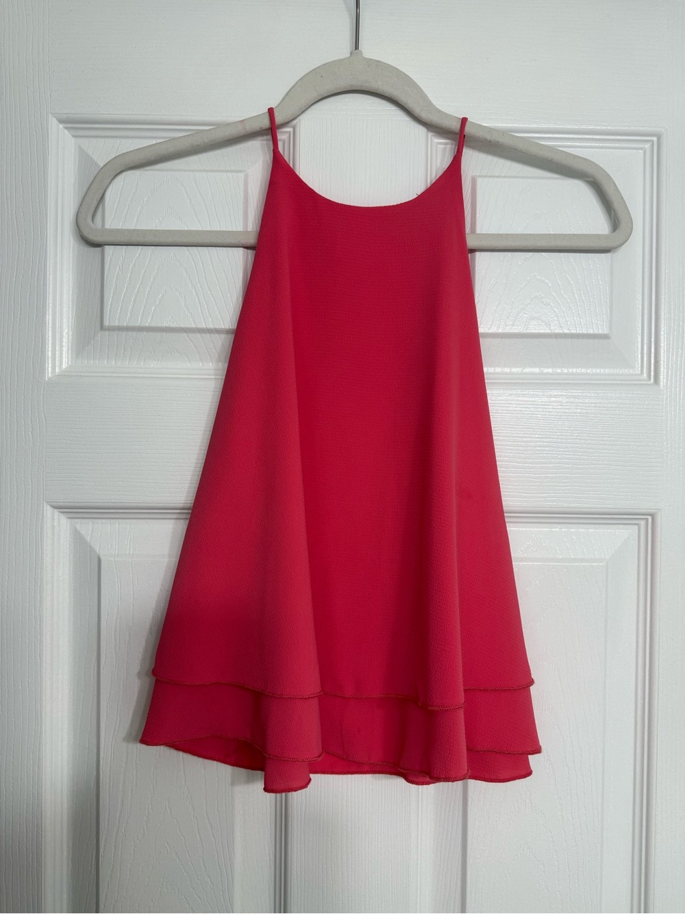 fab'rik Hot Pink Layered Spaghetti-Strap Tank